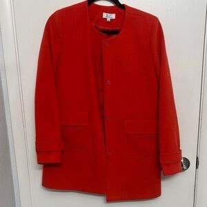Jules & Leopold Women's Red Trench Coat